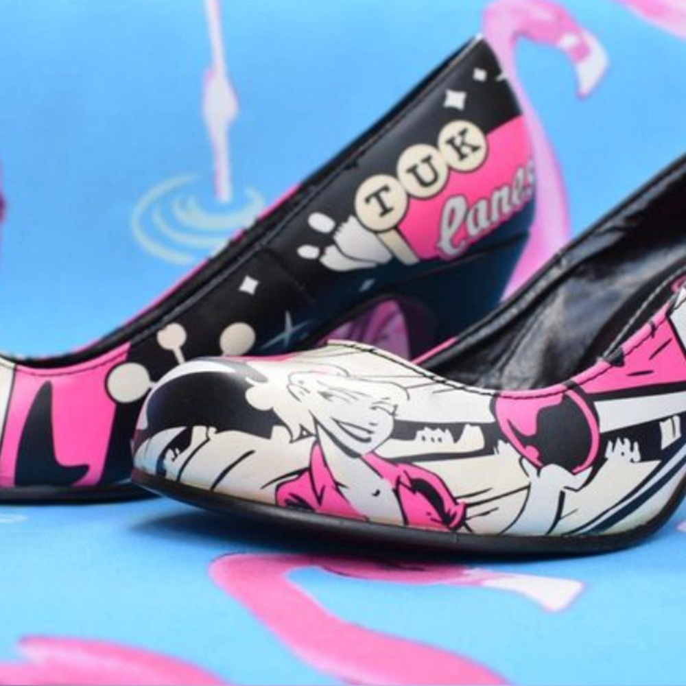 T.U.K “Lanes” Rock n’ bowl heels
